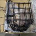 Vivantia Tall Garden Fence Animal Barrier Fence with Gate, 24 in(H) x 18 in(W) 8 Panels Total 8.7 Ft Dog Fences Temporary Borders with 8 Pads Portable Ropes for Anti Dog Defense Fences Outdoor