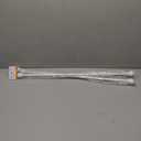 Kenney KN55250 Davenport Ball End Petite Caf Decorative Window Curtain Rod, 28-48" Adjustable Length, White Finish, 1/2" Diameter Steel Tube