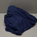 MAXIJIN Jacquard Futon Cover Stretch Armless Futon Sofa Cover Soft Futon Slipcover with Elastic Bottom Thick Sofa Bed Furniture Protector Covers, Machine Washable (Navy Blue)