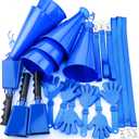 21 Pcs Cheer Cheerleader Team Items, Spirit Game Day World 2026 Stadium Events Accessories Bulk 9" Cow Bell Megaphones Hand Clapper for Sporting Events Soccer Football Basketball Event