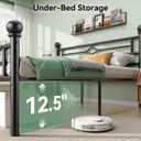 BedsPick Twin Bed Frame with Headboard and Footboard, Metal Platform Bed Frame with Round Corner Ball, 800 LBS Heavy Duty Steel Slats Support, No Box Spring Needed/Noise-Free/Easy Assembly, Black