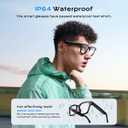 AI Smart Glasses,HD 1080P Camera Glasses with Video Recording & Photo Taking,140+ Language Real-Time Translation Glasses Perfect for Travel, Business(Transparent Anti-Blue)