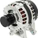 New Alternator Fit for Mercedes-Benz W205 C300 2015-2018, C253 GLC300 2016-2019, GLC350e 2020, Metris 2018-2021, L4 2.0L - Replace A0009067703 12V 190A 6-Groove Clutch Pulley Alternator