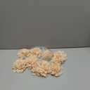 YELARXI Chiffon Flowers, Sewing Fabric Appliques, Chiffon Flowers Appliques - Fitting for (Women/DIY Crafts/Headbands/Hair Accessories/Wedding/Party/Corsage) 4 Inch & 15 Pack & Khaki