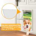 2pack Dog Door Replacement Flaps Size 9 3/4" x 17", Doggie Door Replacement Flaps fit Dogs up to 65 lbs, Doggy Door Replacement Flap XL Flexible,BPA-Free, Weather Resistant Materials
