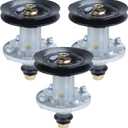 3 Pack GY21098 Spindle Assembly with GX22616 Spindle Pulley Replaces AUC15811 GY20454 GY20867 GY20962 for John Deere D140 D155 D160 E140 E150 E160 E170 LA145 LA155 S140 S160 S170 Tractors