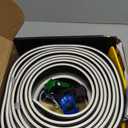 15 Ft Flexible Race Car Track for Kids,Flex Track Starter Set Compatible with Hot Wheels and Diecast 1/64th Cars,Portable Racetrack Roll Up Race Track with 4 Racecars and Suction Cups (Black)