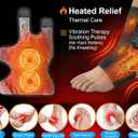Foot Massager for Neuropathy Plantar Fasciitis Pain Relief, Cordless Heated Vibrating Cloud-Soft Ankle Wrap Feet Massage, Portable 2H Run Time, 6 Heats, 3 Modes, Auto-Off Timer,1 Pair