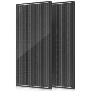 18BB 200W Solar Panel, 2Pcs N-Type 12V/24V 100 Watt Solar Panels, 25% High Efficiency Monocrystalline Solar Module, for RV, Boat, Marine, Trailer, Farm, Rooftop and Home Off-Grid System