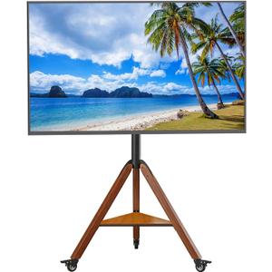 Tripod TV Stand, Rolling TV Stand for 40-75 Inch TVs