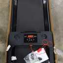 Treadmill with Handles, 2025 Upgraded Small Treadmills Home, Portable Electric Treadmills for Home 300 lbs Capacity,Walking Pad Treadmill,Lightweight Folding Foldable Walking Pad with LED Display (Black)