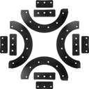 BlueStars 302565MA 302565 Snow Thrower Rubber Paddle & Hardware - Compatible with Craftsman Murray Noma 57121MA 1687312SM - for Craftsman Machines 20" 21" 22" Snowblower