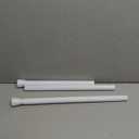 White Tension Curtain Rod for Windows 28 to 48 inch, Adjustable Expandable Pressure Spring Curtain Rod No Drilling, 7/8" Curtain Rod for Bedroom Doorway Closet Door