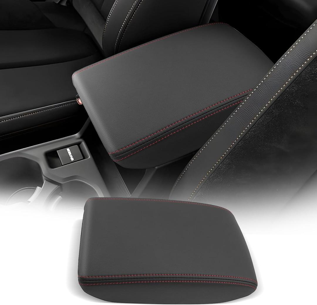 CDEFG for Subaru Forester 2025 2026 Center Console Cover Armrest Box Cover for Forester (Premium, Sport, Limited, Touring Trims) Accessories Console Arm Rest Protector Red Line