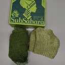 SubSahara Authentic African Net Sponge - 2 Pack Exfoliating Bath & Shower Loofah Sponge for Body & Face, Gentle Scrubber for All Skin Types, Travel, Durable Polyester (Olive Green & Light Green)