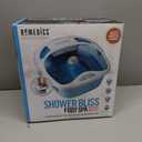HoMedics Shower Bliss Foot Spa, Shower Massage Water Jets, Pedicure Center with 3 Attachments, Toe-Touch Control, FB-625H