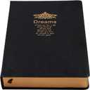 BenOpinion Lined Journal Notebook, Black Faux Leather Cover, 100Gsm Premium Thick Papers with Golden Rim, 416 Pages A5 Dream Journals for Writing