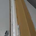 Tension Curtain Rod by EZFurni, 82-121 Inches, Heavy Duty Tension Rods for Windows, No Drilling Adjustable Curtain Rod for Patio, Hold Up Blackout Curtains and Non Slip, White