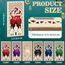 Novabright 12 Pcs Eid Mubarak Wooden Money Holders Ramadan Cash Envelope Cash Wallet DIY Eid Gift Card Holders for Friends Family Muslim Party Decoration, 6 Styles (Vertical)