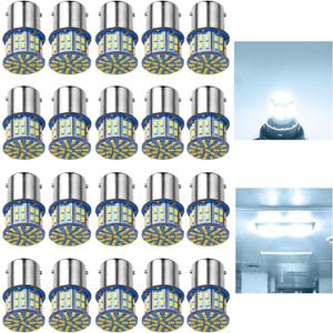 RVBULBZL1156 1141 1003 7506 BA15S LED Bulbs Super Bright 3014 50-SMD LED Replacement for 12 Volt RV Camper Trailer Boat Trunk Interior Lights (Cool White)