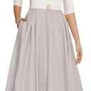 A-line Elegant Mother of The Bride Dress Half Sleeve Ankle-Length Satin Wedding Guest Dress Evening Gown Ruched 2025 Light Grey