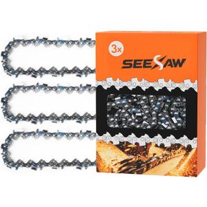 3 Pack 18 Inch Chainsaw Chain .325" Pitch .063" Gauge 68 Drive Links Fits Stihl (PRE 2023 .063" Gauge) 025, MS250, MS251, 3005 008 4717-36390050068