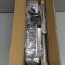 Corner Shower Caddy Tension Pole: Adjustable Rustproof 4-Tier Inside Bathroom Organizer - 47-121 inch Quick Installation Bathtub Shelves for Shampoo Storage - Rod Floor Standing Bath Rack (Silver)