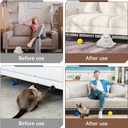 16 Pcs Under Couch Blocker for Pet Under Bed Blocker Adujstable Couch Barrier Sofa Blocker for Couch Bed