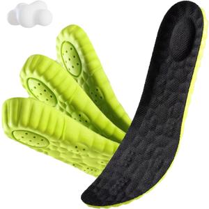 Height Increase Insoles - 4D Cloud Tech Increase Insoles for Men and Wowen Soft Memory Foam Heel Lift Inserts (Black, 2.5CM Women: US 5-9)