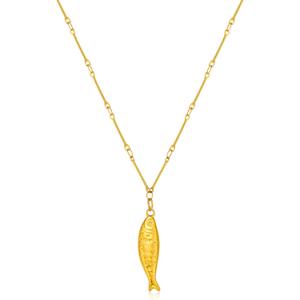 Beach Charm Necklaces Gold Sliver Fish Drop Necklace for Women Dainty Beach Jewelry