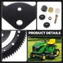 Steering Sector Pinion Gear Plate with Bushings for John Deere D100 D105 D110 D120 D125 D130 D140 D150 D160 D170 1GXD110E