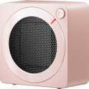 Gaiatop Mini Space Heater, Lightweight PTC Ceramic Fast Heating 500W Energy Efficient for Indoor Use, Overheating & 45 Tip-Over Protection, Portable Desk Electric Heaters for Office Home Pink