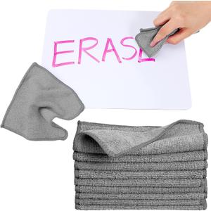Tanlade Microfiber Cleaning Cloth 6"x6" Cleaning Rags Reasonable Kitchen Towels Microfiber Towels Cars Wash Dry Erase Cloth (Gray,30 Pcs)