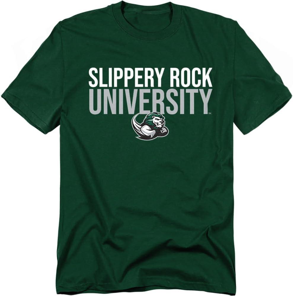 Slippery Rock University Official Unisex Adult T Shirt Collection (Green, M)