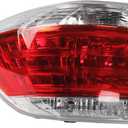 Dasbecan 815600E070 Left Tail Light Compatible with Toyota Highlander 2011 2012 2013 Replaces OEM# TO2800185 LH Left Side Brake Lamps Taillight Back Light
