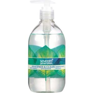 Seventh Generation Liquid Hand Soap Fragrance Free Free & Clean Unscented Hand Soap 12 Fl.oz, Pack of 8