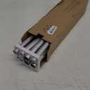 KAMANINA Curtain Rods 2 Pack, Heavy Duty Curtain Rods for Windows 28 to 48 Inch, 1 Inch Silver Modern Drapery Rod with End Cap (32"-58", 2Pack)