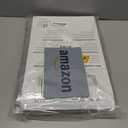 Joydeco Blackout Curtains for Bedroom - 100% Light Blocking 2 Panels Light Grey Drapes 37" W x 72" L, Thermal Insulated Room Darkening Curtains, Linen Textured for Living Room, Rod Pocket & Back Tabs