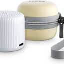 Portable Sound Machine + Travel Case, Mini White Noise Machine for Sleeping & Travel Case