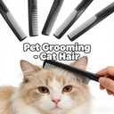 5 Pieces Pocket Comb  2-in-1 Cutting Comb, Fine Tooth Combs for Men & Women  Professional Black Barber Styling Tool for Detangling, Beard Grooming, and Wet Hair