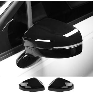 Compatible with Kia Carnival 2022-2025 2026 Accessories Exterior Mirror Cover, Scratch Resistant Side Rearview Mirror Cap-Glossy Black