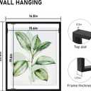 CORE ART 16x20 Floating Picture Frame Set of 2,Double Plexglass Floating Frame for 11x14,12x16 Pictures,Wall or Tabletop Display,Black
