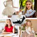 TIESOME 3 Pairs Crew Socks, Lace Ruffle Frilly Socks Cute Princess Ankle Dress Sock for Fashion Ladies