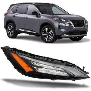 WFLNHB Passenger Right Side Replacement for Nissan Rogue 2021-2023 DRL Headlight Turn Signal Light w/Halogen 261206RR0A
