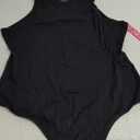 PUMIEY Sleeveless Bodysuit for Women Mock Turtle Neck Sexy Tank Tops Body Suits Women Clothing Jet Black XL