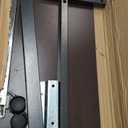 Drive Medical 13067 Non Tilt Top Overbed Table with Wheels and Secure Height Adjustment,Tray Table for Hospital or Home Use, Bedside Rolling Overbed Table, Silver Vein