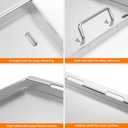 Stanbroil Stainless Steel Flat Top Griddle, Full-Size Griddle Insert for Weber Genesis II and Genesis II LX 300 Series Gas Grill