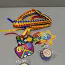 Kindergarten Graduation Ribbon Leis Class of 2026 Braided Necklace Making Kit with Alphabetic Decorative Cards Preschool Kids Grad Graduation Party Gifts(Red, Yellow, Blue)