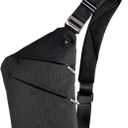 VADOO Sling Bag - Anti-theft Crossbody Shoulder Bag for Men and Women (Black)