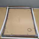 18x24 Frame Set of 2, Rustic Brown Wood Style - Display 18 x 24 Poster without Mat or 16x24 Picture with Mat, Wall Mounting Horizontal and Vertical